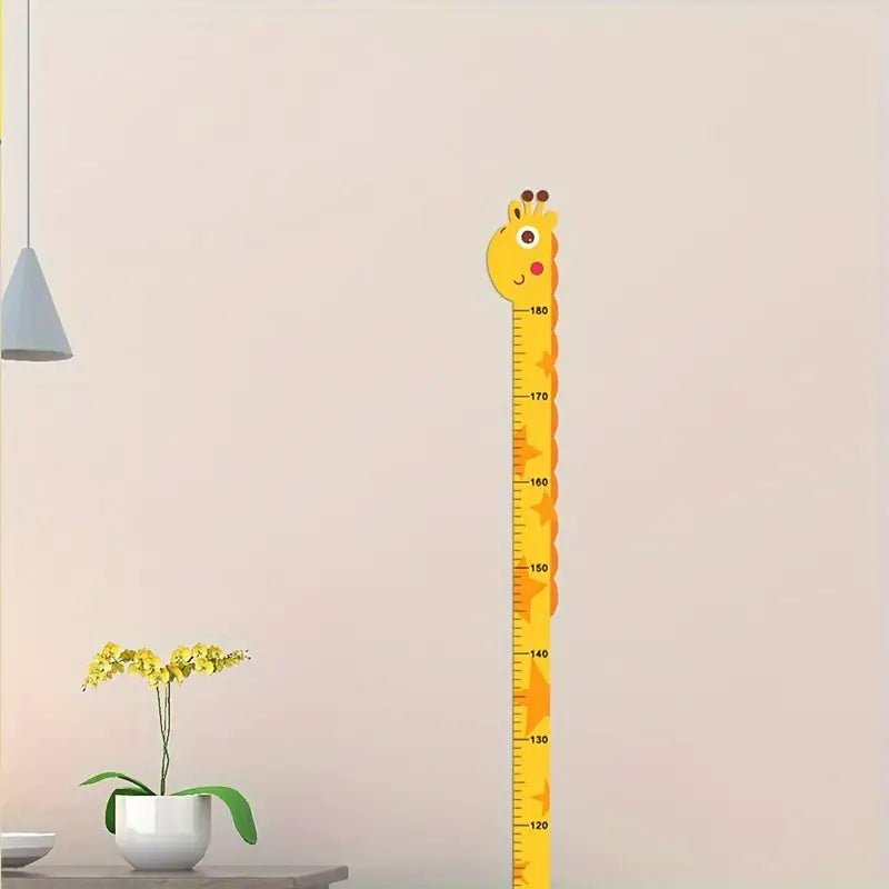 Removable Cartoon Kids Height Ruler Wall Sticker | Child Growth Measuring Chart