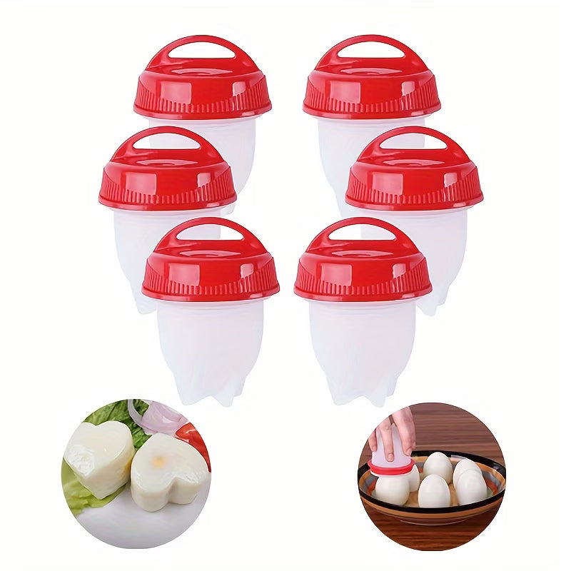 Silicone Egg Boiler Cups – Easy No-Shell Peeling Egg Cooking Mold