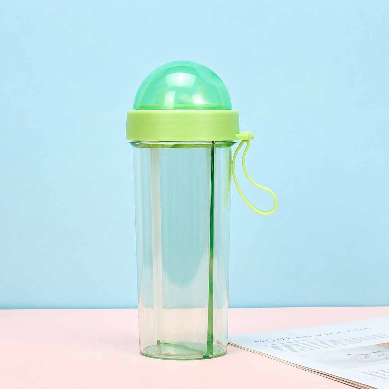 Outdoor Portable Large-Capacity Dual-Drink Tumbler with Straw 🥤