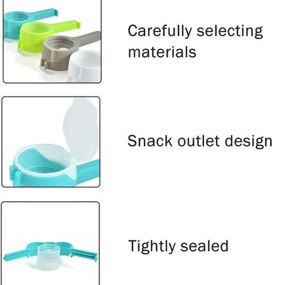 🔒Bag Clip with Pour Spout – Airtight Seal & Easy Pour, for Milk Powder, Drinks & Dry Goods