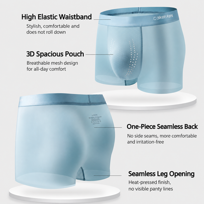 Caikein Keinri Men’s 10A Antibacterial Ice Silk Boxer Briefs