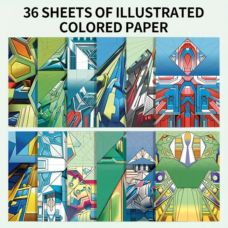 【12 Models】Children's DIY origami airplane toy