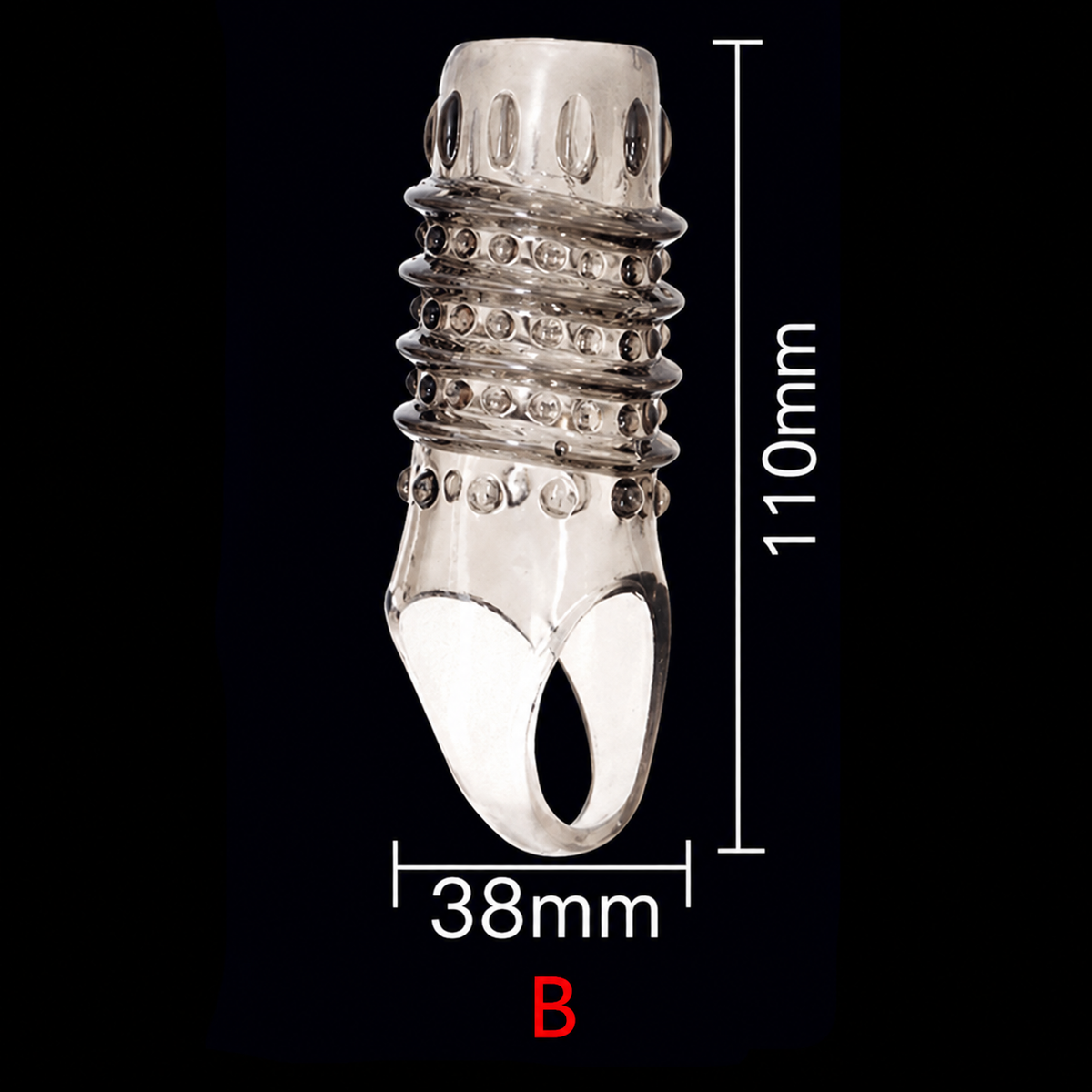 【5 Pcs】Men's Soft rubber spiked ring
