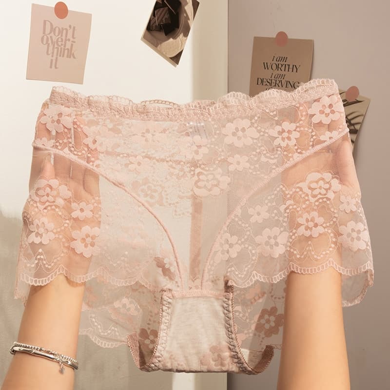 High Waist Lace Underwear｜Soft Fabric & Figure Slimming Fit
