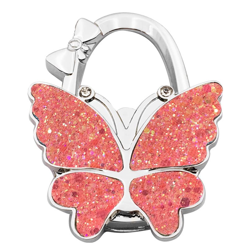 🦋✨ Sparkly Butterfly Foldable Handbag Hook – Cute Portable Non-Slip Purse Hanger for Girls, Travel & Restaurants