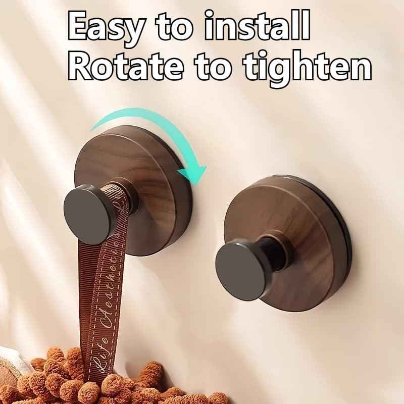 Wooden Suction Hook｜Easy Install, No Damage