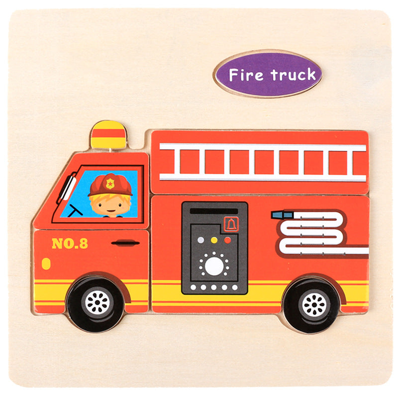 3 Pcs——Wooden Animal Puzzle Educational Toy for Kids