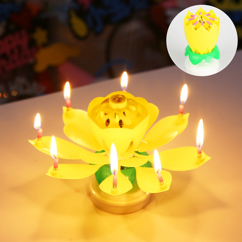 Magic Flower Musical Birthday Candle