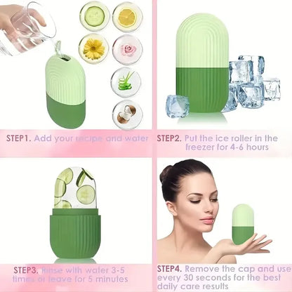 Facial Ice roller - moisturizes, reduces inflammation and swelling, shrinks pores, tightens skin