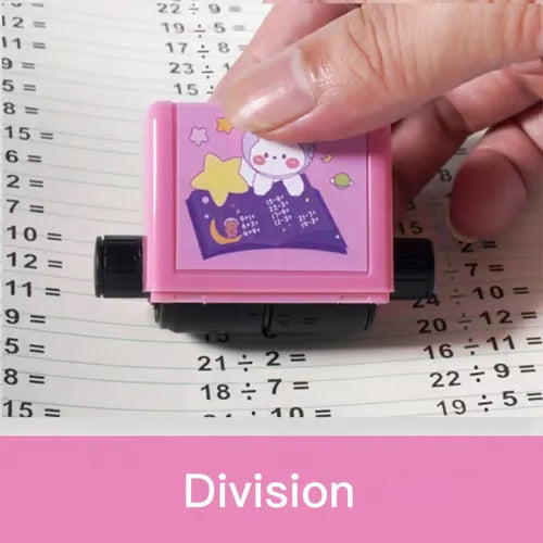 Addition-Subtraction Wheel Stamp & Multiplication-Division Practice Math Stamp