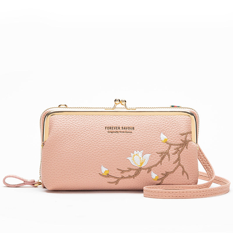 Elegant Embroidered Versatile Small Shoulder Bag