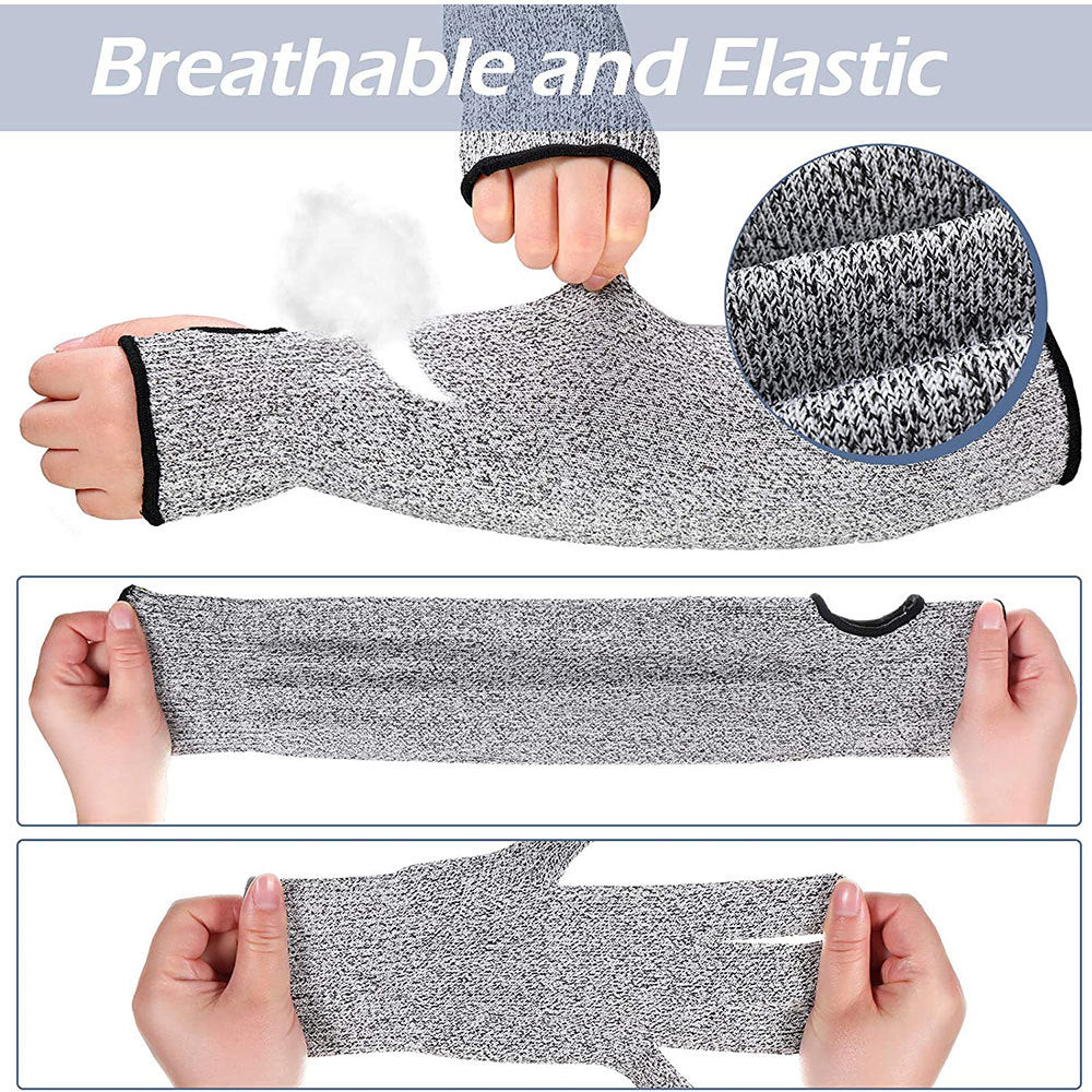 Cut Resistant Sleeves with Thumb Hole – Arm Protection for Daily Work, Repair, Moving & Outdoor Tasks