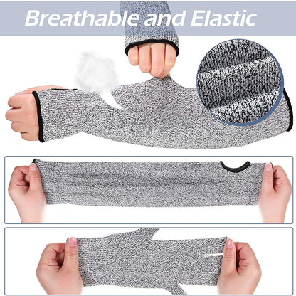 Cut Resistant Sleeves with Thumb Hole – Arm Protection for Daily Work, Repair, Moving & Outdoor Tasks