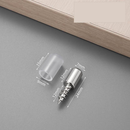 Self-Tapping Screw Shelf Support Pegs, Shelf Pins with Anti-Slip Sleeves