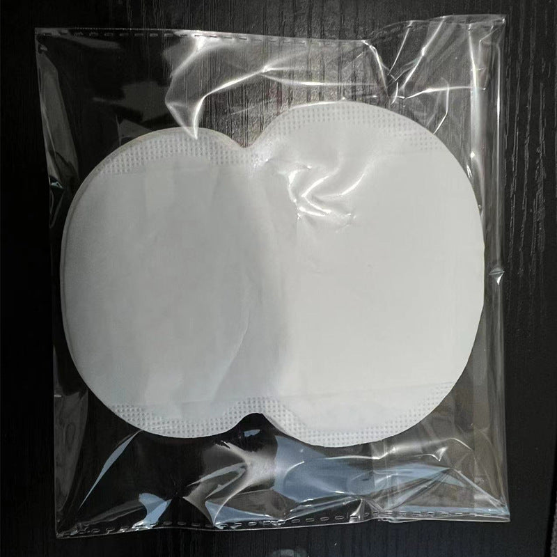 Invisible underarm antiperspirant patches, collar/hat brim sweat-absorbing patches