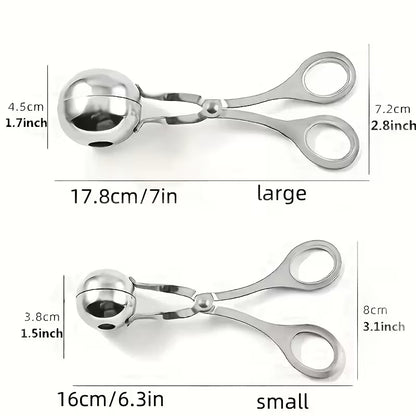 Non-Stick Meatball Maker, Stainless Steel Meatball Scoop With Long Handle