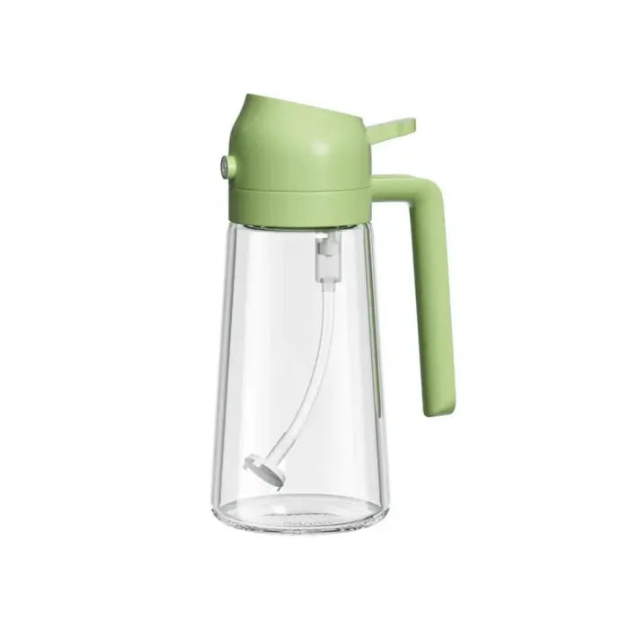 2-in-1 Glass Oil Spray Bottle with Pourer
