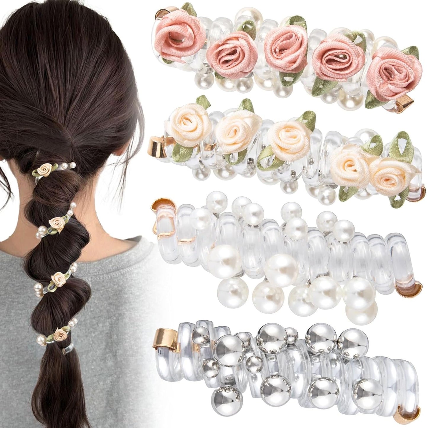 No Damage Soft Elastic Spiral Hair Ties