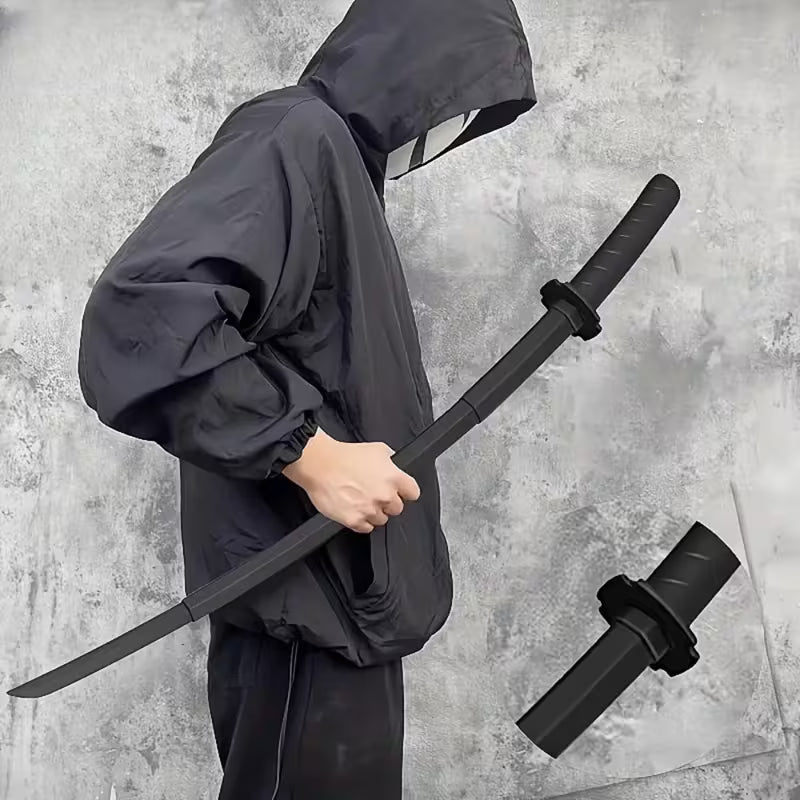 Retractable Role-Playing Katana - Plastic Samurai Prop Sword