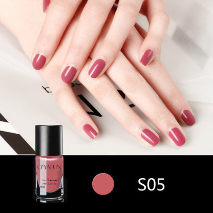 Quick-drying, no-bake, long-lasting, peelable nail polish for manicure