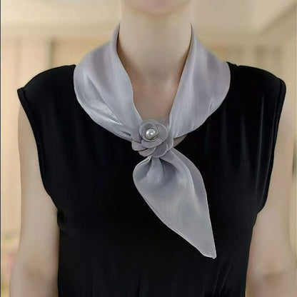 🌸 Elegant Floral Decorative Neck Scarf – Stylish Accessory for Saree, Kurti & Dresses