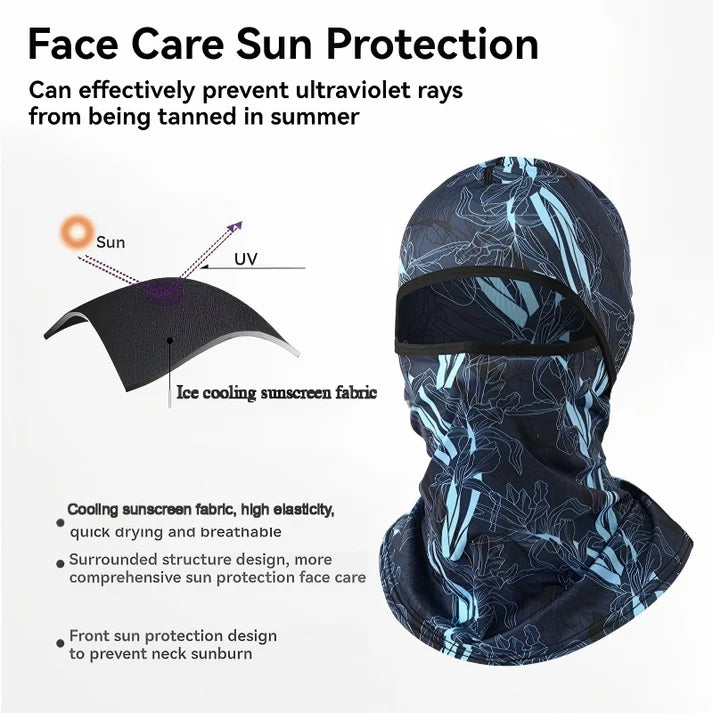 Summer Cycling Sun Mask – UV Protection, Dustproof & Breathable for Motorcycle & Outdoor Sports