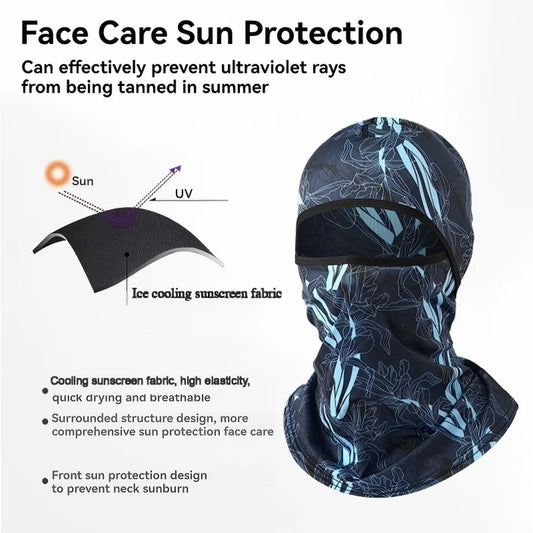 Summer Cycling Sun Mask – UV Protection, Dustproof & Breathable for Motorcycle & Outdoor Sports