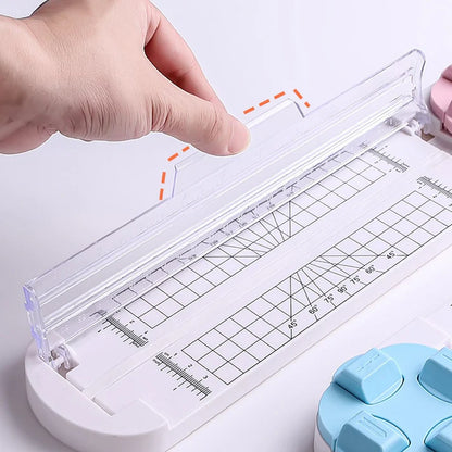 4-in-1 Paper Trimmer – Straight, Wave, Perforated & Creasing Blades