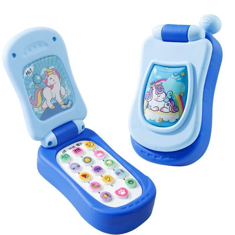 Fun Cartoon Music Flip Phone Toy