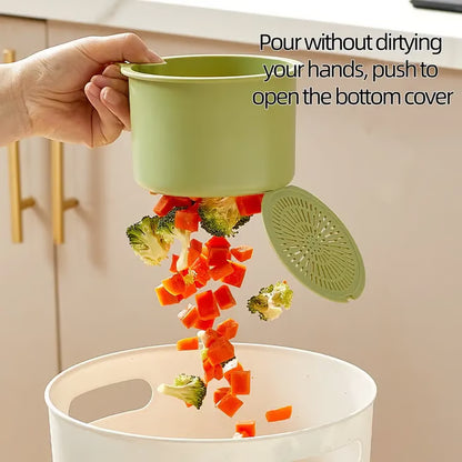Hanging Sink Drain Basket with Bottom Release