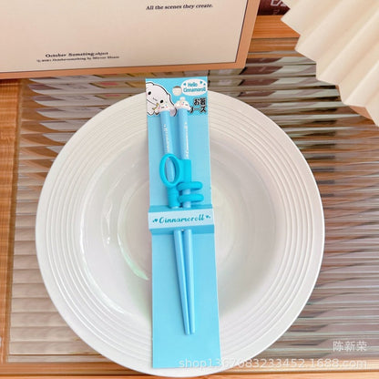 Sanrio for Kuromi & My Melody Cute Cartoon Chopsticks-Aids Proper Chopstick Grip
