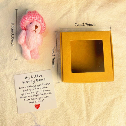 Handmade Mini Plush Teddy Bear in Box