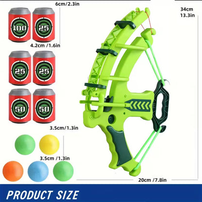 Colorful Archery Shooting Toy Set with EVA Foam Ball Launcher