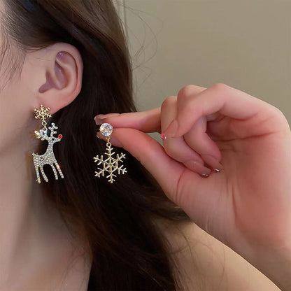 Shiny Christmas Tree Earrings