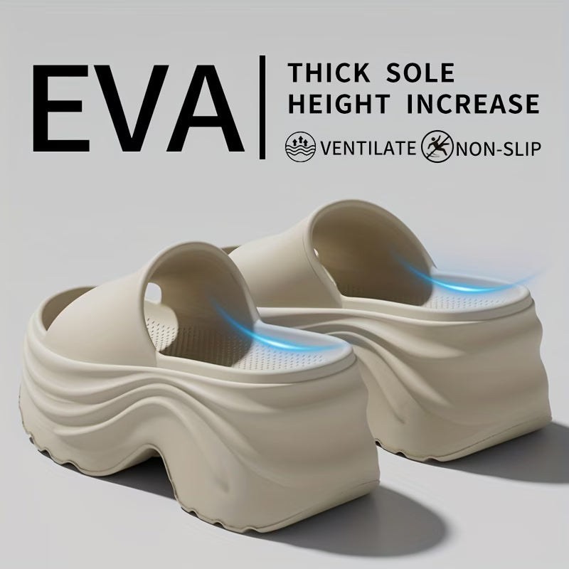 Women's Elegant Thick-Sole EVA Slippers - 8cm Height Increase