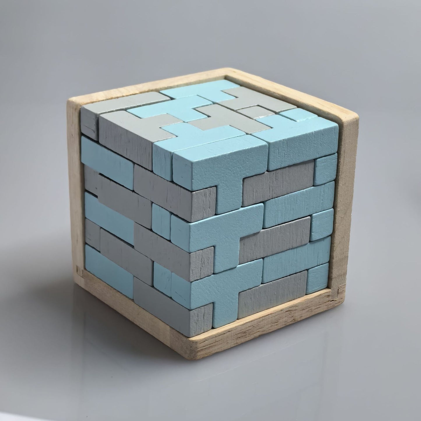 3D Wooden Rubik's Cube Puzzle Toy