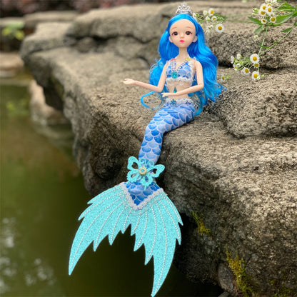 Drill Tail Mermaid Princess Doll