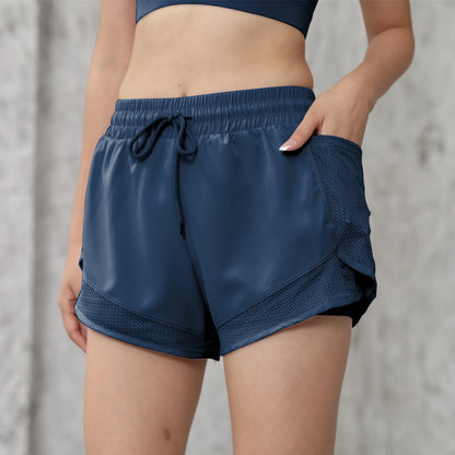 Women's 2-in-1 Yoga Shorts With Quick-Drying Fabric