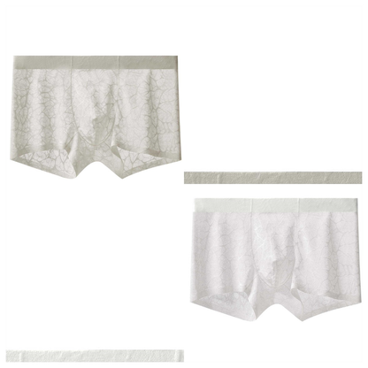 Men's Ultra-Thin Lace Mesh Boxer Briefs 3-Pack