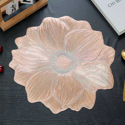 Lotus-Shaped Heat-Resistant and Washable Placemat