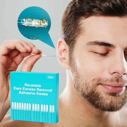 Reusable Earwax Removal Adhesive Swabs