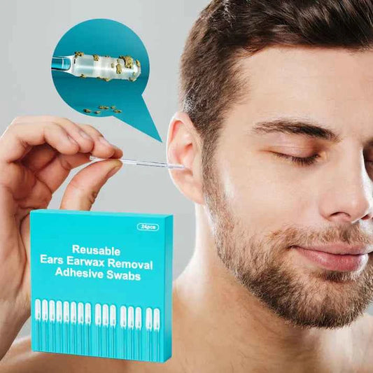 Reusable Earwax Removal Adhesive Swabs