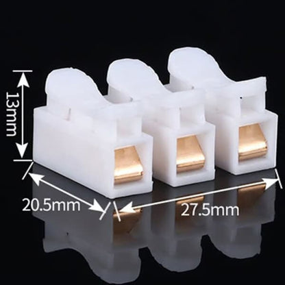 🟡Brass Spring Quick Connector – Safe & Flame-Retardant, No Tools Needed
