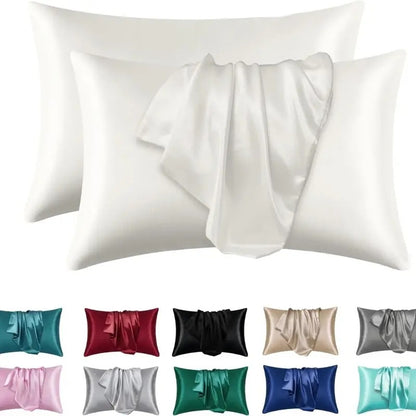 Luxury Breathable Soft Faux Silk Pillowcase