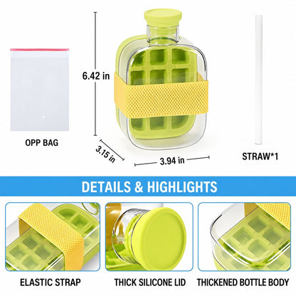 ❄️ 2-in-1 Ice Cube Maker Bottle – Enjoy Cold Drinks Anytime!