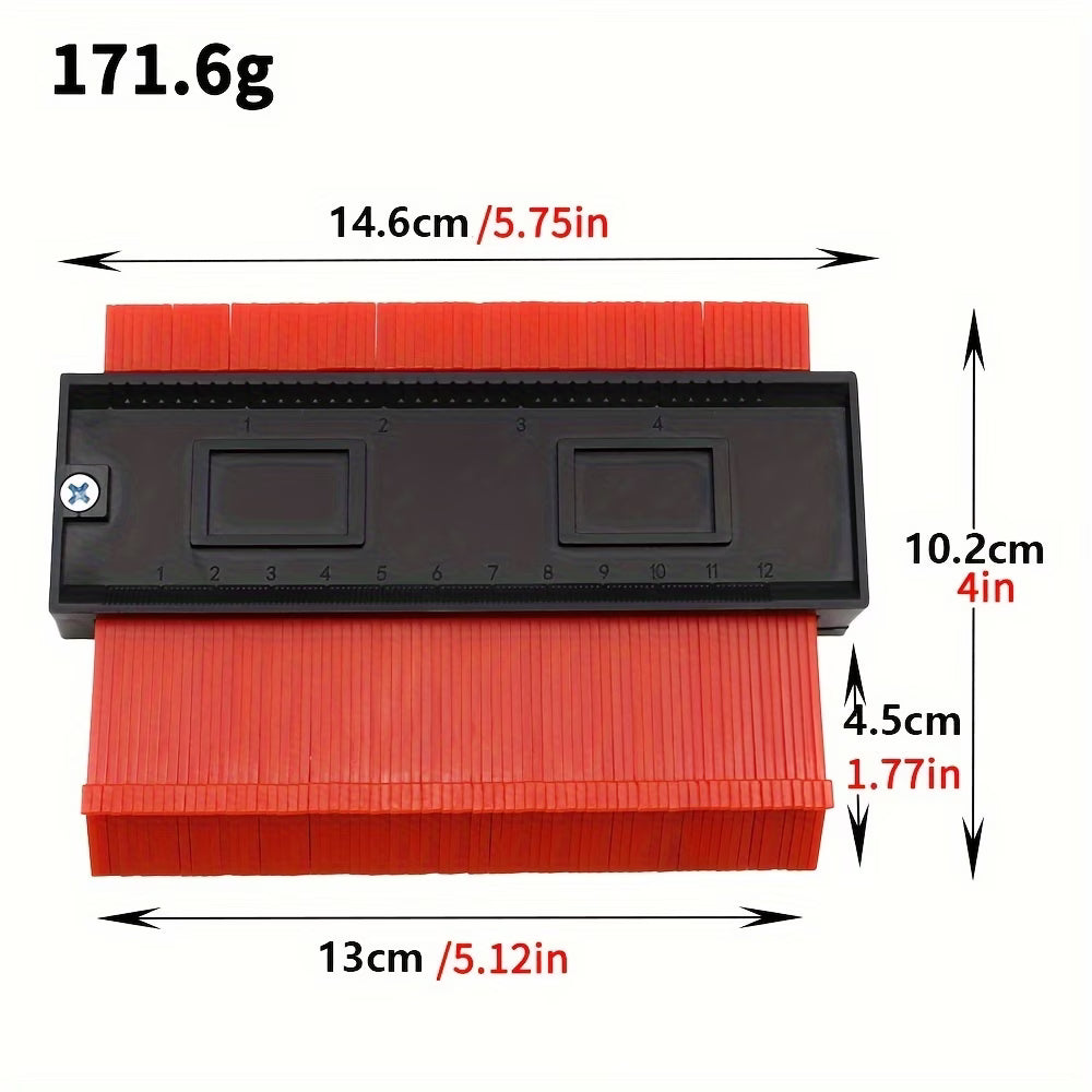 Professional Contour Gauge Profile Tool，Profile Gauge– Multi-Purpose Shape Duplicator for Woodworking, Tile & Auto Projects