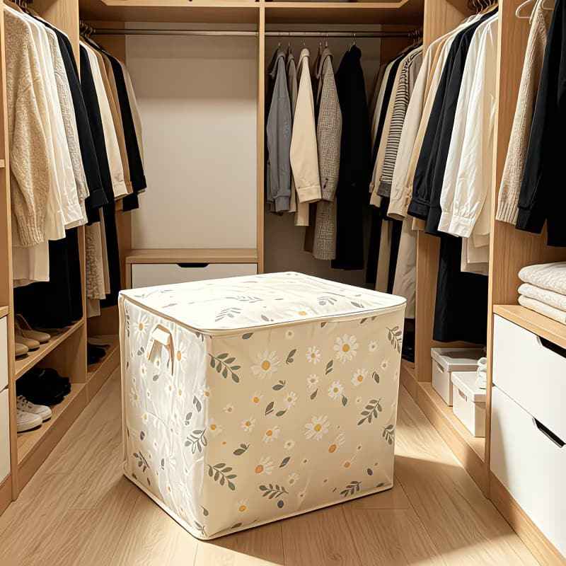 Extra Large Foldable Storage Box – Closet Organizer, Laundry Basket, Quilt Storage Bag, Space-Saving for Bedroom & Dorm