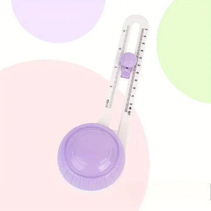 Adjustable 360-degree circular paper cutter is suitable for DIY art projects, card making, and handicrafts