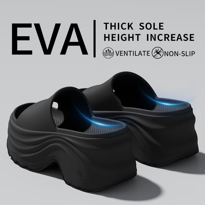 Women's Elegant Thick-Sole EVA Slippers - 8cm Height Increase