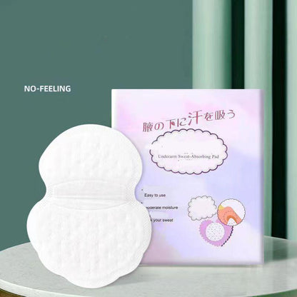 Invisible underarm antiperspirant patches, collar/hat brim sweat-absorbing patches